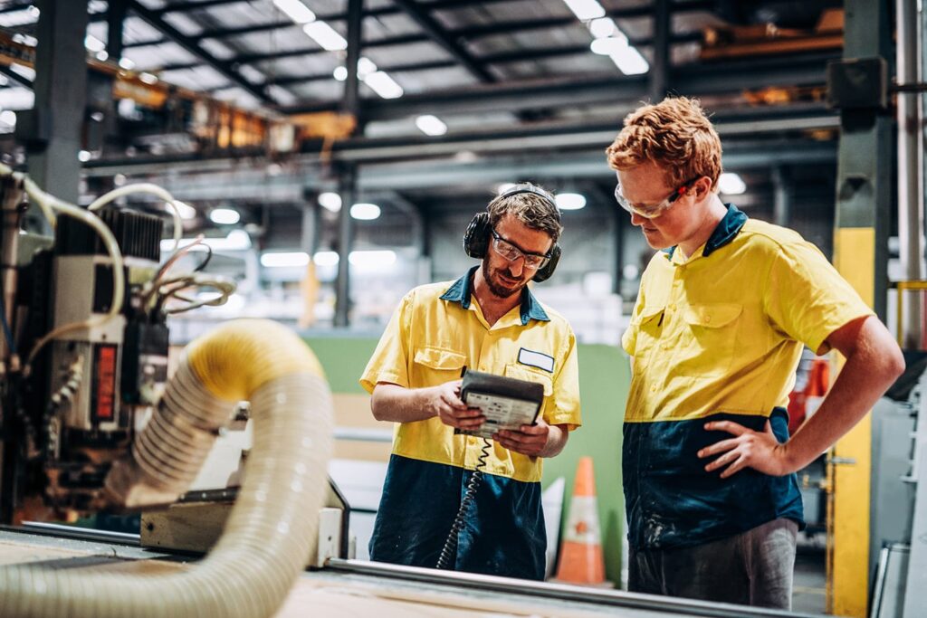 Mechanical apprentices learning about machines